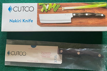 Nakiri Knife-This is THE knife for vegetable prep. Designed for clean slicing, chopping and dicing of fruits and vegetables