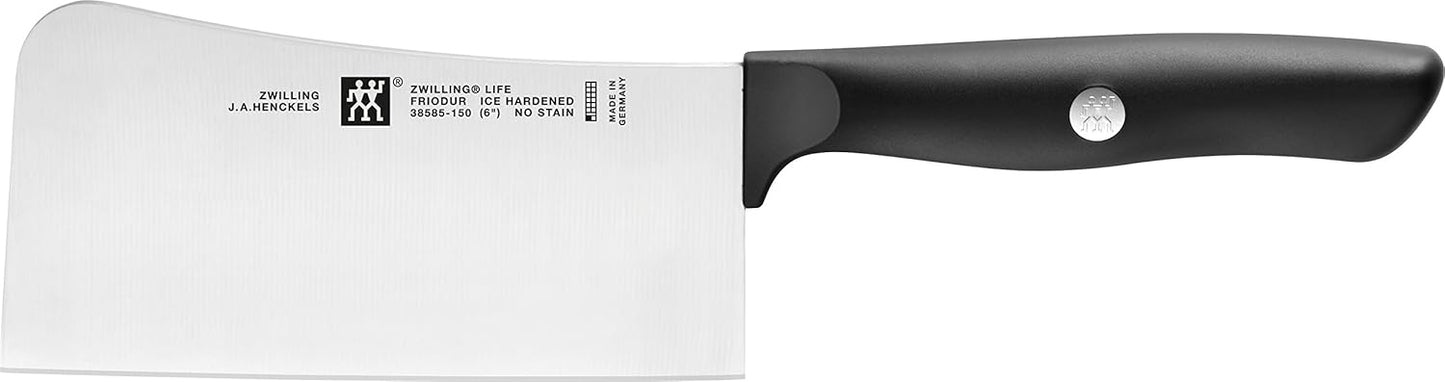 Life 6inch Meat Cleaver - Razor-Sharp Chopping Knife for Kitchen with Special Stainless Steel Blade and Plastic Handle, German Made 38585-151-0