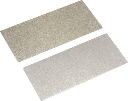 Diamond Whetstone Sharpening Stone, 170mm x 75mm 80 Grit 120 Grit Sharpener Grinding Plate Abrasive Tool Set 2pcs