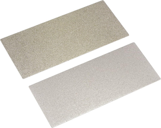 Diamond Whetstone Sharpening Stone, 170mm x 75mm 80 Grit 120 Grit Sharpener Grinding Plate Abrasive Tool Set 2pcs