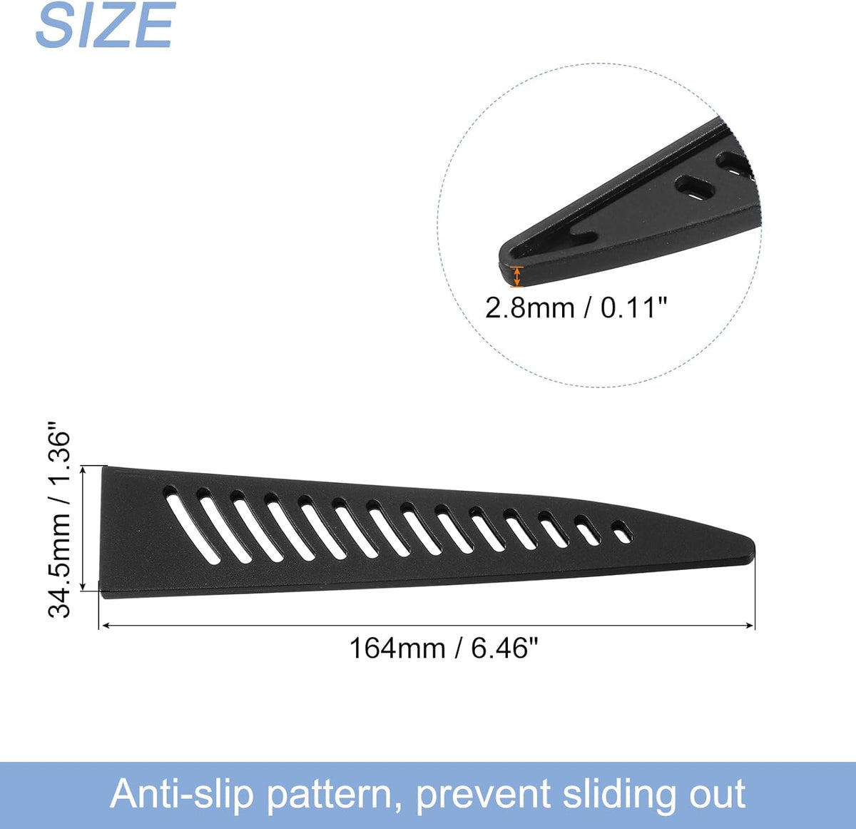 2Pcs Knife Cover Sleeves Blade Edge Guards for 6" Boning Knife Protector Universal Knife Sheath for Kitchen, Black