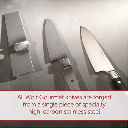 10" Honing Steel, Ergonomic for Comfort and Control, Forged High-Carbon Stainless Steel, 12.5 Degree Angle, Durable (WGCU190S)