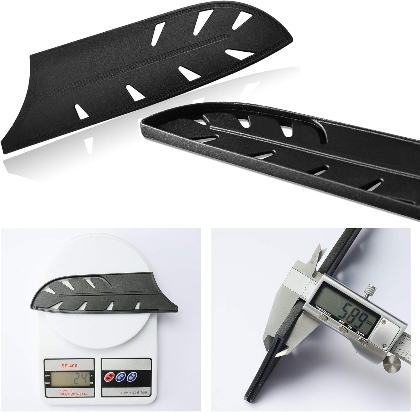 9pcs Plastic Knife Covers Sleeves Edge Guard Sheath Blade Protector for Kitchen Chef Knife