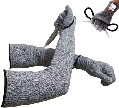 Cut Resistant Nitrile Gloves and Sleeves with EN388 Level 5 Protection