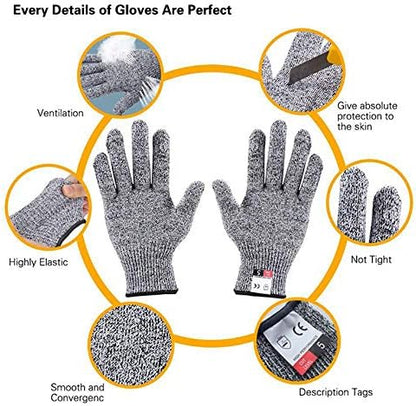 Cut Resistant Nitrile Gloves and Sleeves with EN388 Level 5 Protection