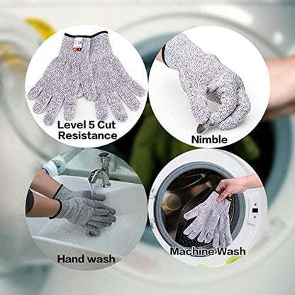 Cut Resistant Nitrile Gloves and Sleeves with EN388 Level 5 Protection