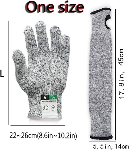 Cut Resistant Nitrile Gloves and Sleeves with EN388 Level 5 Protection