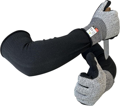 Cut Resistant Nitrile Gloves and Sleeves with EN388 Level 5 Protection