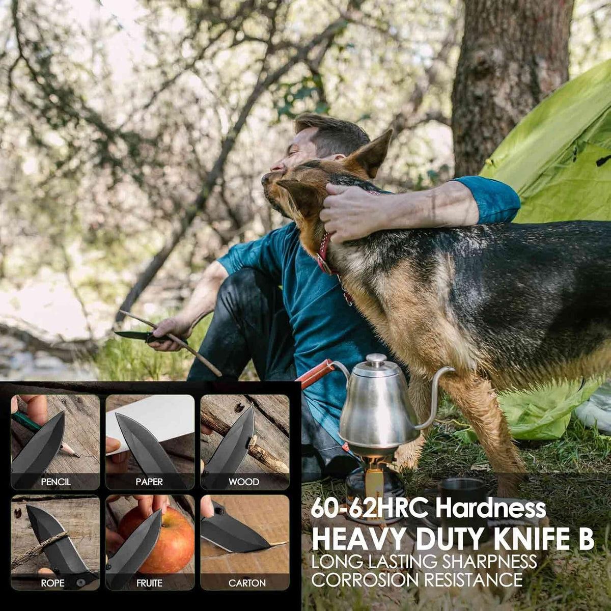 Pocket Knife, Folding Knives Blade 3.3in, Foldable Survival Small Knife with Clip, Liner Lock & Glass Breaker, Everyday Carry EDC Knives for Hunting Camping Hiking