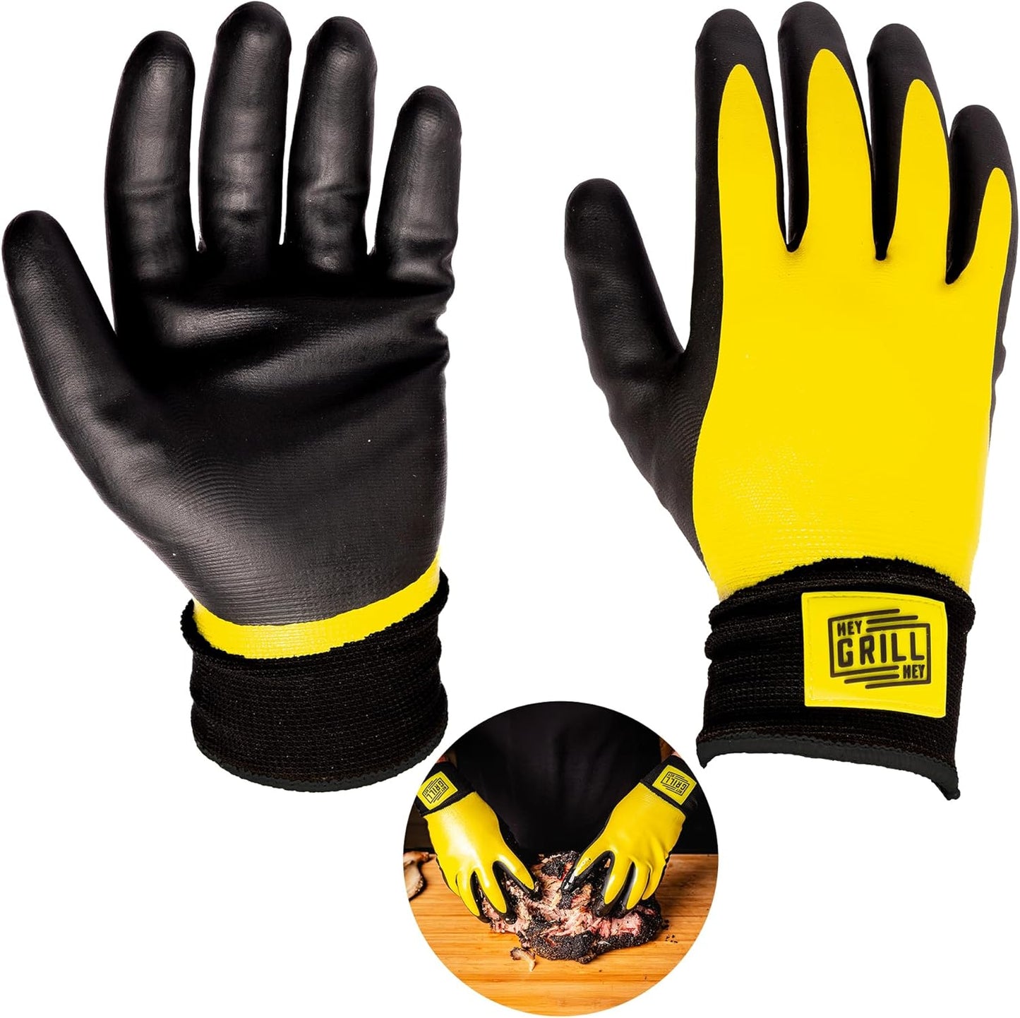 Pitmaster Gloves | BBQ Gloves | Heat Protection up to 500°F or 260°C | High Temp Resistance | Fireproof Glove for Grilling Smoking Barbecue | Washable Mitts | Waterproof | Size - Small