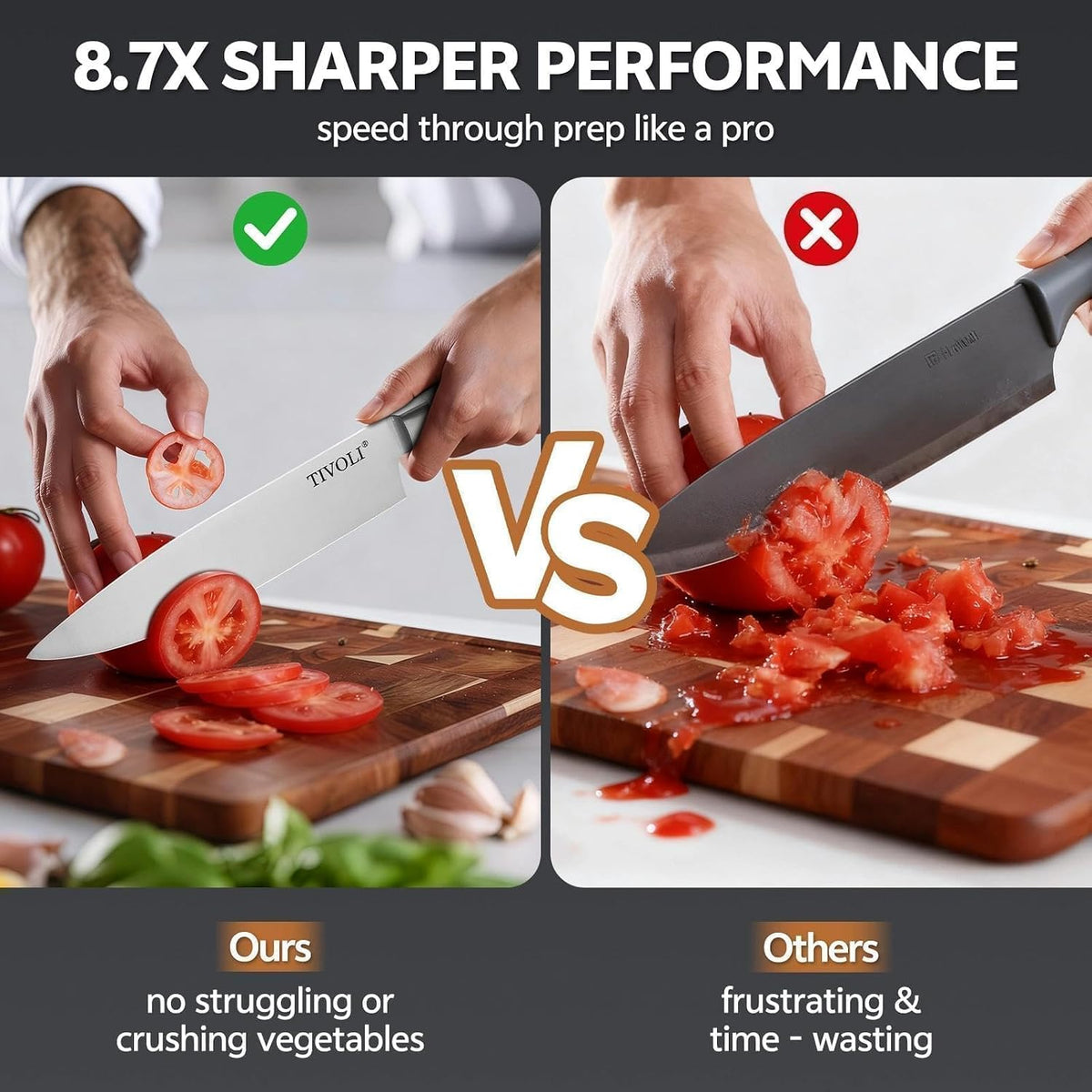 Damascus Nakiri Knife 6.5 Inch – VG10 Multipurpose Kitchen Knife