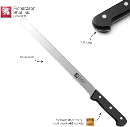 Universal NSF Approved Professional Butcher Knife with Notches, 10-Inch