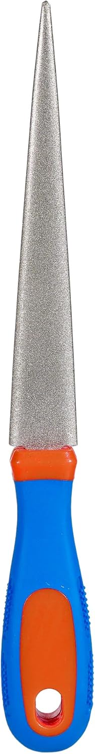 10 Inch Diamond File Professionals Garden Tool Sharpener 2-Sided Flat Curved Sharpening Stone For Scissors Knives Cutting Tool