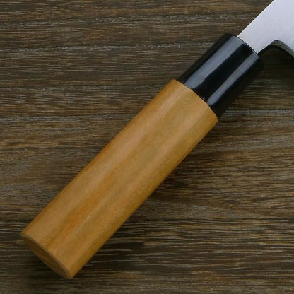Deba Hocho (Kitchen Knife) 135mm(abt 5.3 Inch) for Right Hander, Blade Edge : Aogami Steel No. 2, Cherry Tree Wood Handle in Japan Style