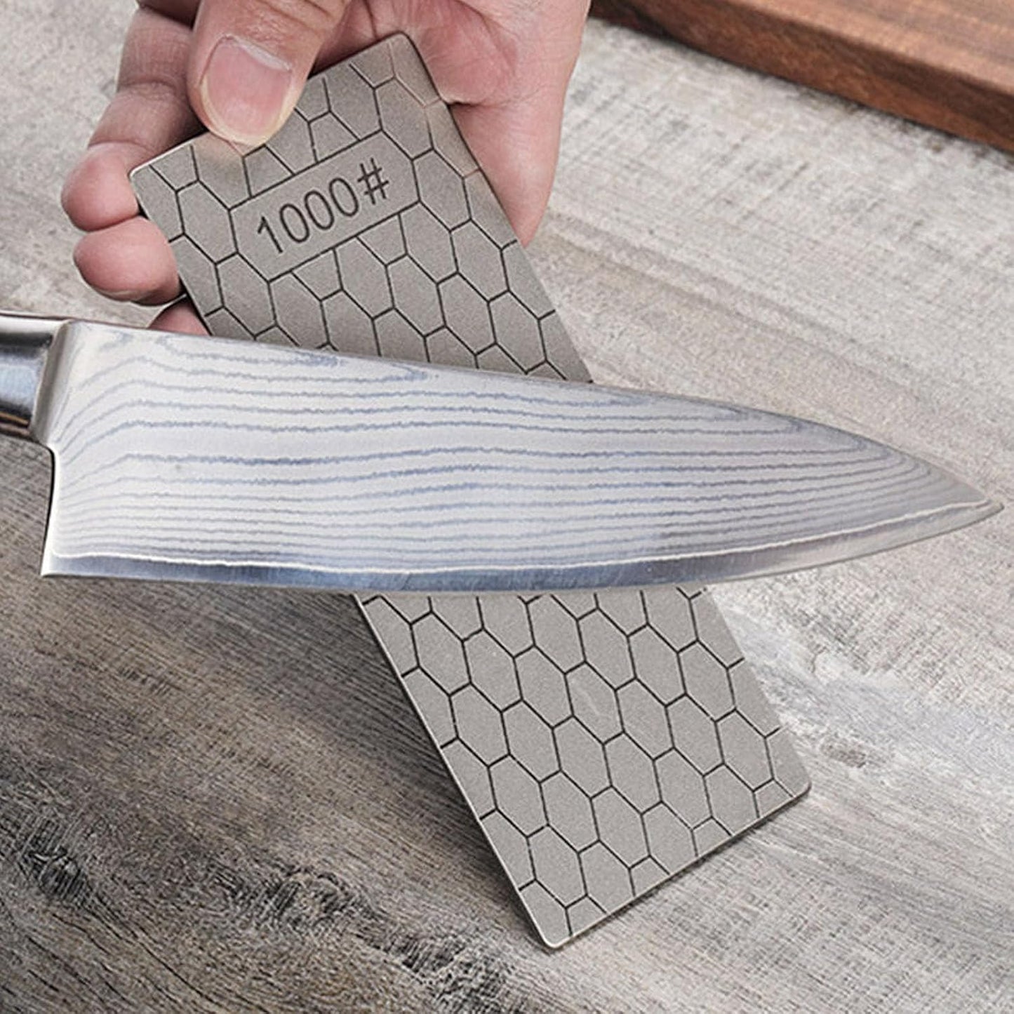 Diamond Sharpening Stone Set,8 Pcs Diamond Lapping Plate Coarse/Medium/Fine Grit Sharpener,240/400/600/800/1000/1500/2000/3000 Grit，Perfect Assistance Sharpener Angle Guide