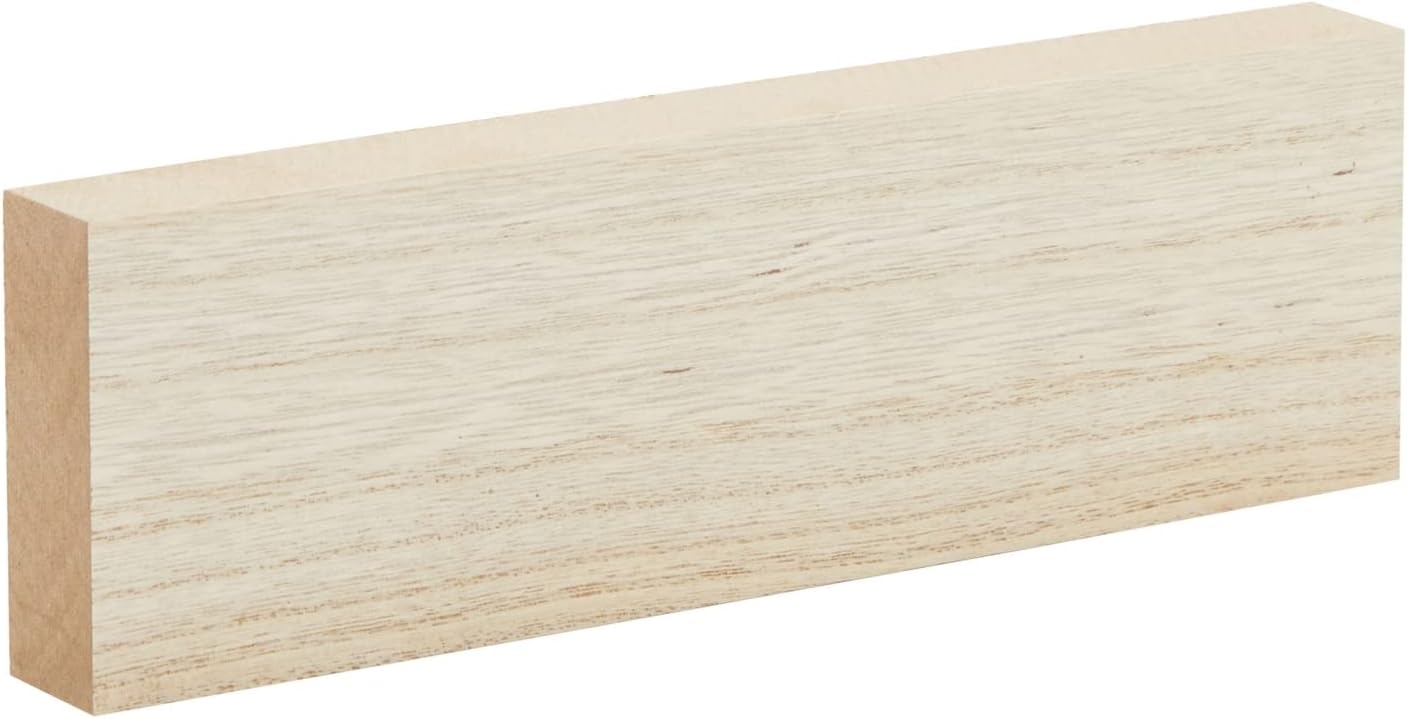 Wood Blocks - Wood Boards for Crafts & MDF Board Projects - Carving Blocks & Smooth Painting Surface - 3 x 10 in, 1 in Thick, 4-Pack