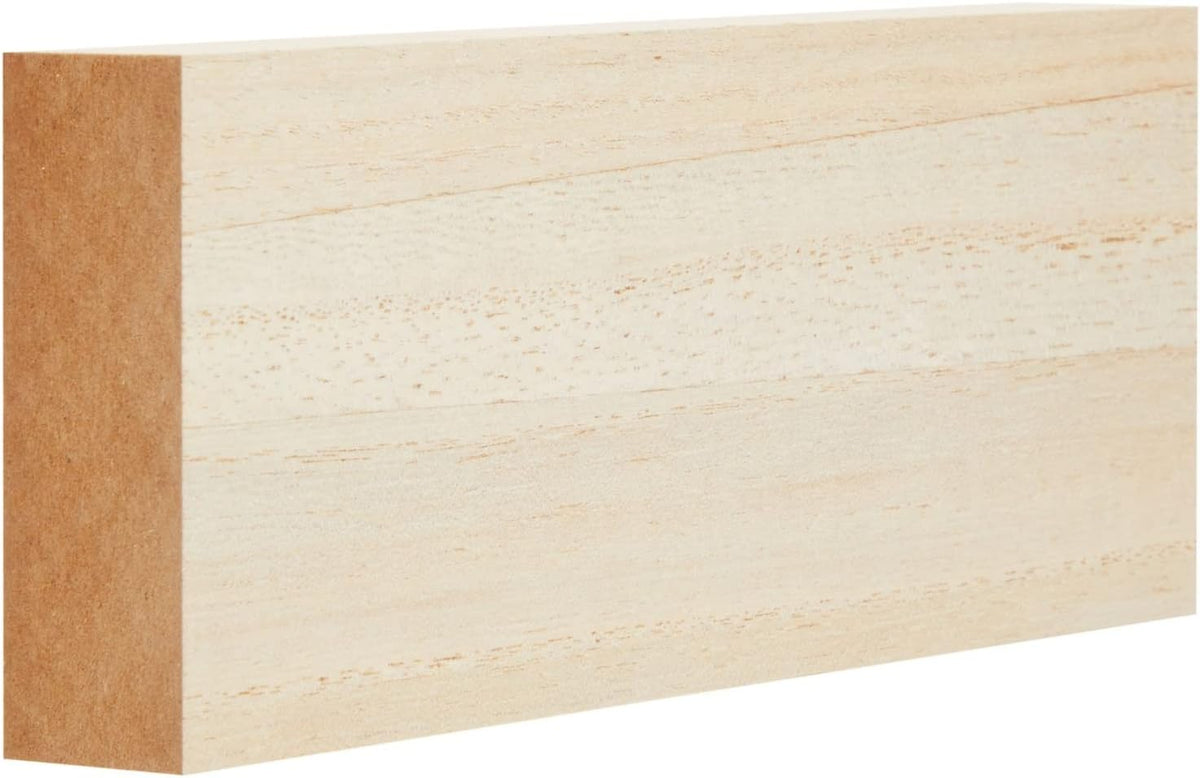 Wood Blocks - Wood Boards for Crafts & MDF Board Projects - Carving Blocks & Smooth Painting Surface - 3 x 10 in, 1 in Thick, 4-Pack