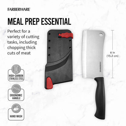EdgeKeeper 6 Inch Chef Knife with Self-Sharpening Blade Cover, High-Carbon Stainless Steel Kitchen Knife for Slicing, Dicing, and Mincing