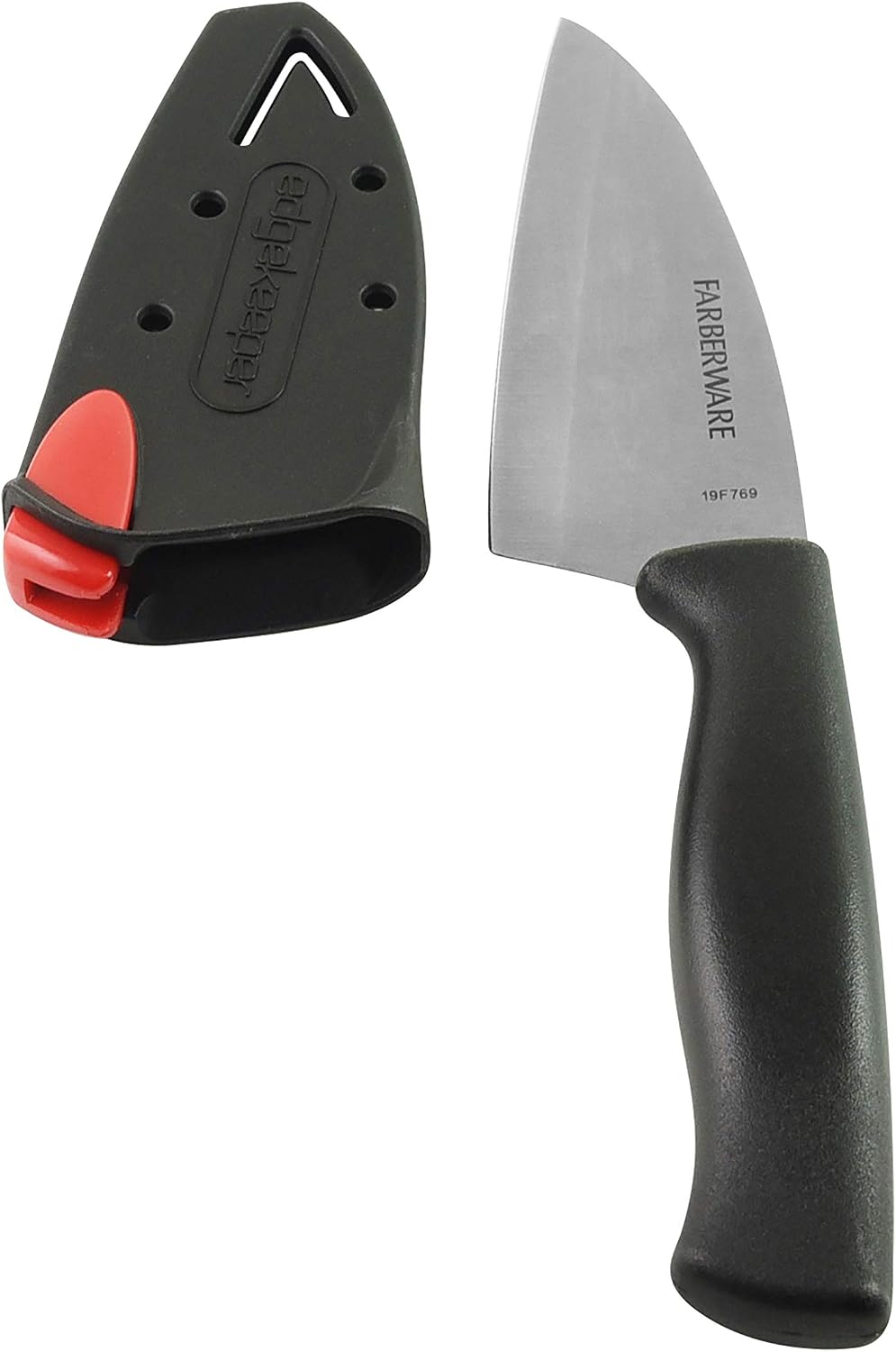 EdgeKeeper 6 Inch Chef Knife with Self-Sharpening Blade Cover, High-Carbon Stainless Steel Kitchen Knife for Slicing, Dicing, and Mincing