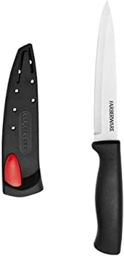 EdgeKeeper 6 Inch Chef Knife with Self-Sharpening Blade Cover, High-Carbon Stainless Steel Kitchen Knife for Slicing, Dicing, and Mincing