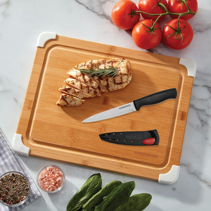 EdgeKeeper 6 Inch Chef Knife with Self-Sharpening Blade Cover, High-Carbon Stainless Steel Kitchen Knife for Slicing, Dicing, and Mincing