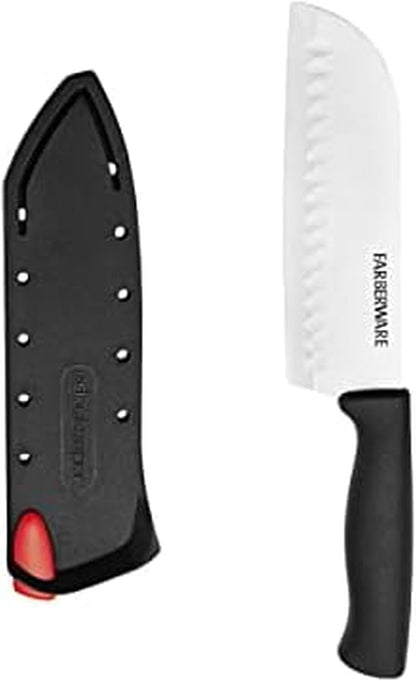 EdgeKeeper 6 Inch Chef Knife with Self-Sharpening Blade Cover, High-Carbon Stainless Steel Kitchen Knife for Slicing, Dicing, and Mincing