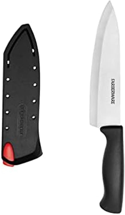 EdgeKeeper 6 Inch Chef Knife with Self-Sharpening Blade Cover, High-Carbon Stainless Steel Kitchen Knife for Slicing, Dicing, and Mincing