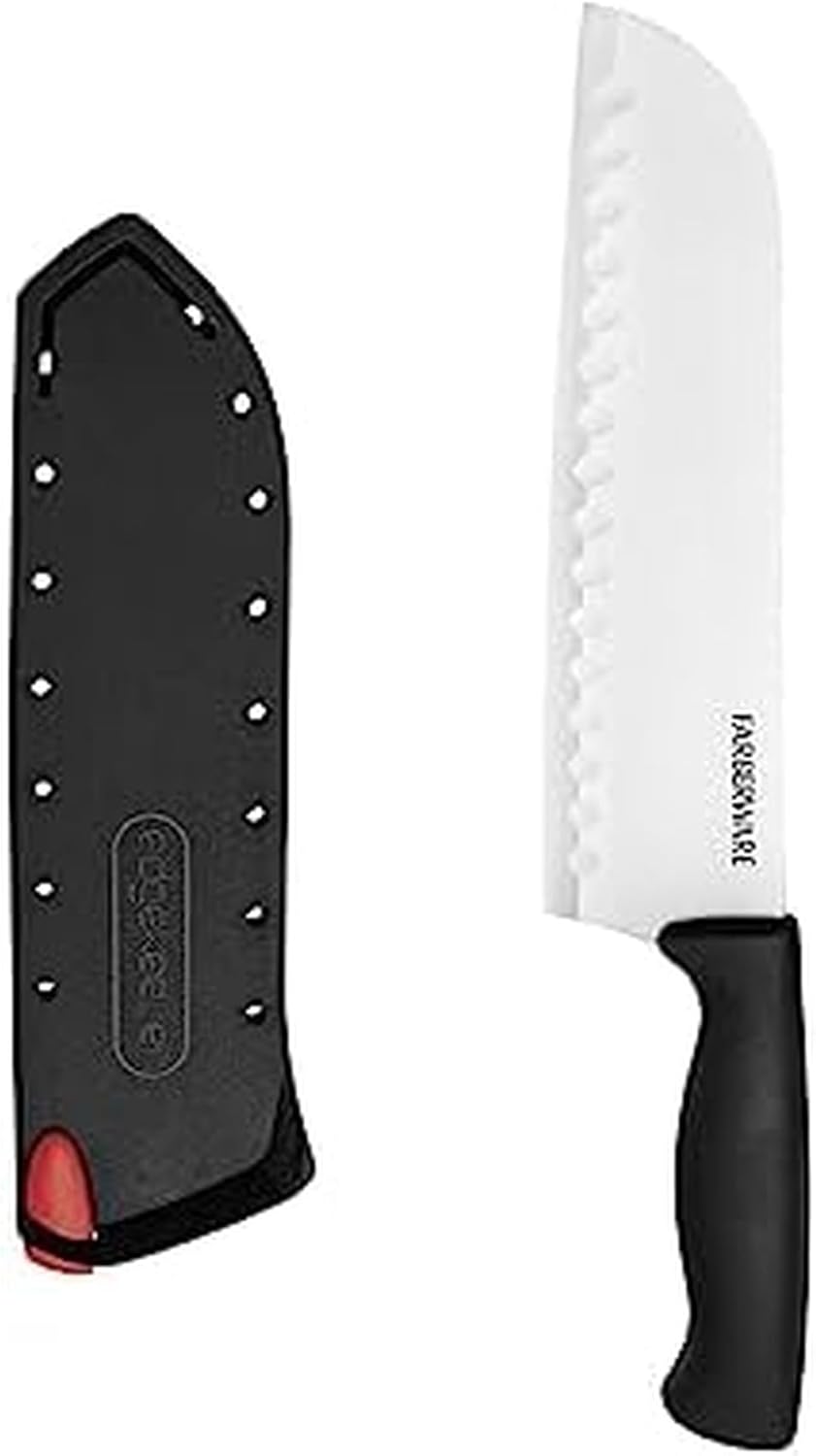 EdgeKeeper 6 Inch Chef Knife with Self-Sharpening Blade Cover, High-Carbon Stainless Steel Kitchen Knife for Slicing, Dicing, and Mincing