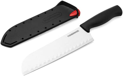 EdgeKeeper 6 Inch Chef Knife with Self-Sharpening Blade Cover, High-Carbon Stainless Steel Kitchen Knife for Slicing, Dicing, and Mincing