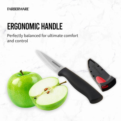 EdgeKeeper 6 Inch Chef Knife with Self-Sharpening Blade Cover, High-Carbon Stainless Steel Kitchen Knife for Slicing, Dicing, and Mincing