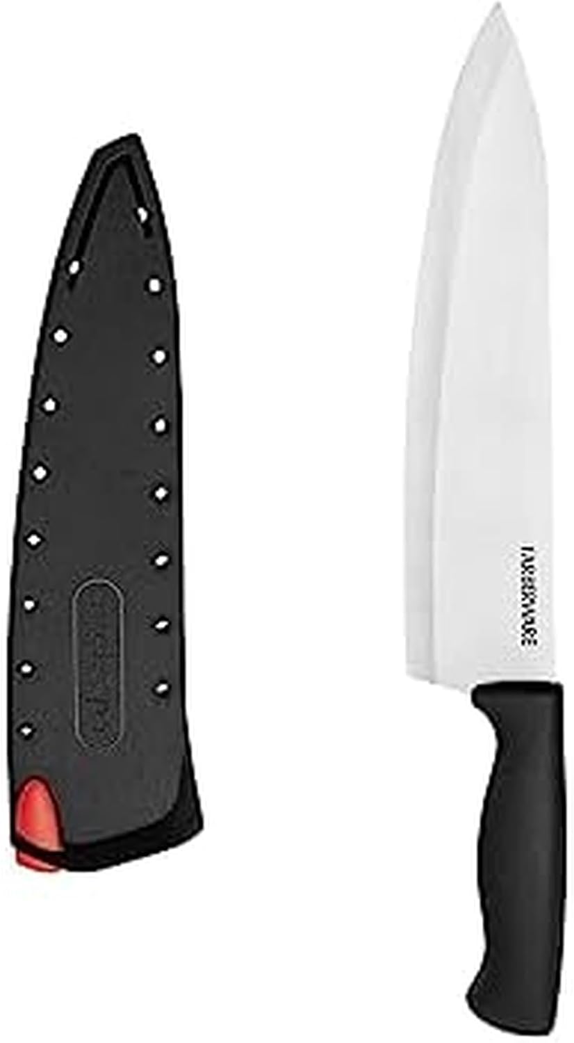 EdgeKeeper 6 Inch Chef Knife with Self-Sharpening Blade Cover, High-Carbon Stainless Steel Kitchen Knife for Slicing, Dicing, and Mincing