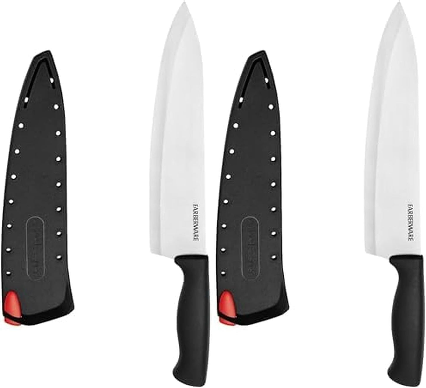 EdgeKeeper 6 Inch Chef Knife with Self-Sharpening Blade Cover, High-Carbon Stainless Steel Kitchen Knife for Slicing, Dicing, and Mincing