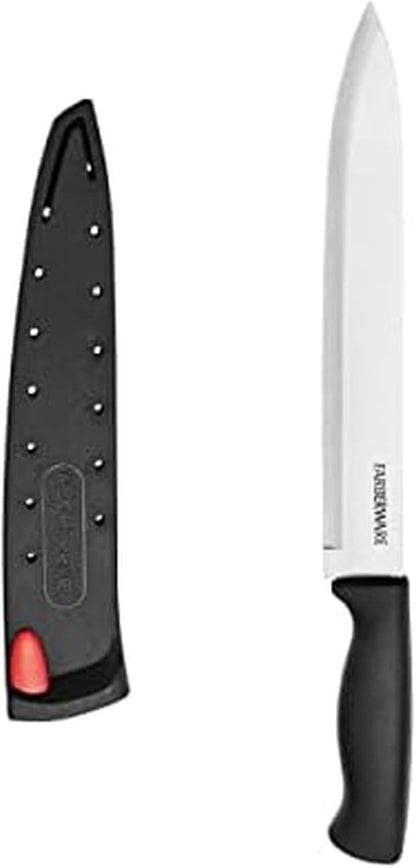 EdgeKeeper 6 Inch Chef Knife with Self-Sharpening Blade Cover, High-Carbon Stainless Steel Kitchen Knife for Slicing, Dicing, and Mincing
