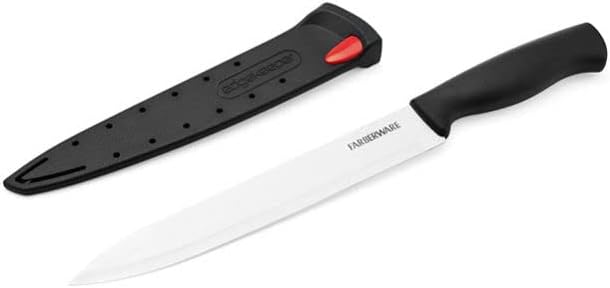 EdgeKeeper 6 Inch Chef Knife with Self-Sharpening Blade Cover, High-Carbon Stainless Steel Kitchen Knife for Slicing, Dicing, and Mincing