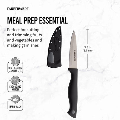 EdgeKeeper 6 Inch Chef Knife with Self-Sharpening Blade Cover, High-Carbon Stainless Steel Kitchen Knife for Slicing, Dicing, and Mincing