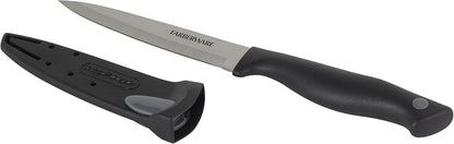 EdgeKeeper 6 Inch Chef Knife with Self-Sharpening Blade Cover, High-Carbon Stainless Steel Kitchen Knife for Slicing, Dicing, and Mincing