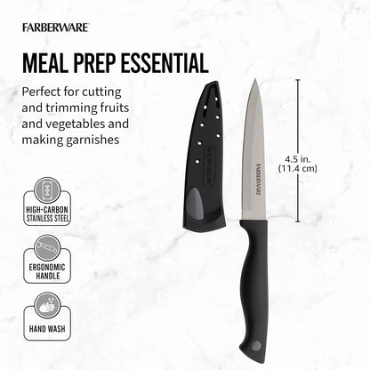 EdgeKeeper 6 Inch Chef Knife with Self-Sharpening Blade Cover, High-Carbon Stainless Steel Kitchen Knife for Slicing, Dicing, and Mincing