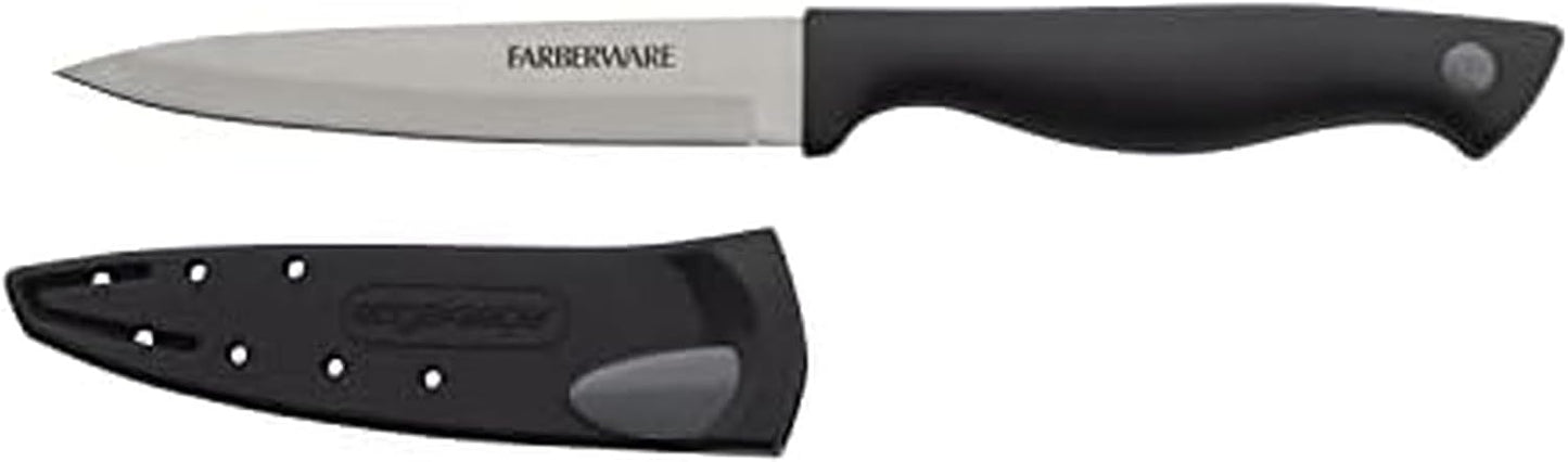 EdgeKeeper 6 Inch Chef Knife with Self-Sharpening Blade Cover, High-Carbon Stainless Steel Kitchen Knife for Slicing, Dicing, and Mincing