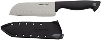 EdgeKeeper 6 Inch Chef Knife with Self-Sharpening Blade Cover, High-Carbon Stainless Steel Kitchen Knife for Slicing, Dicing, and Mincing