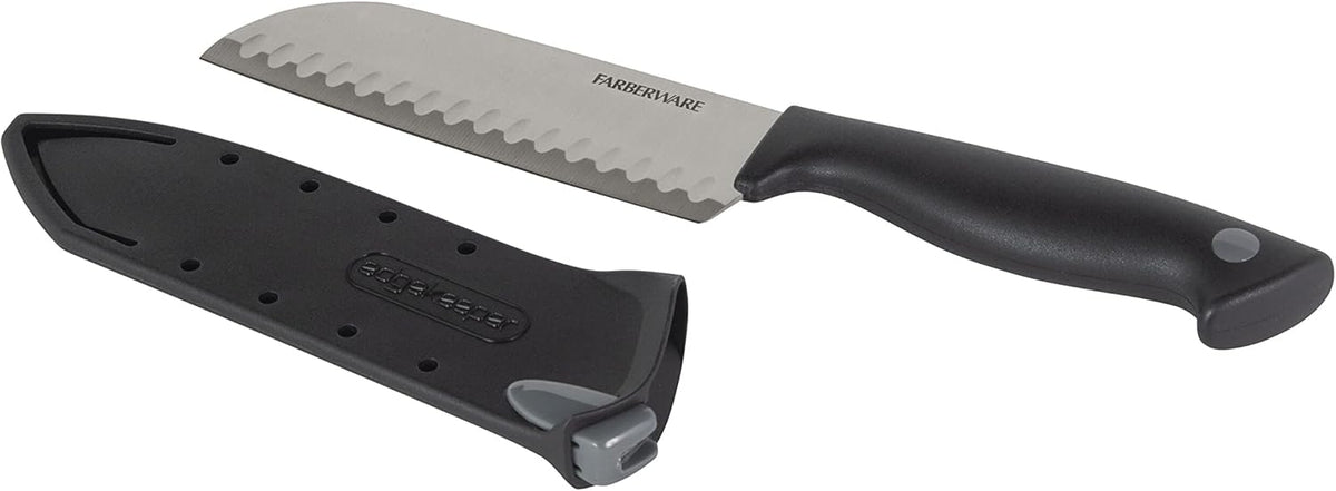 EdgeKeeper 6 Inch Chef Knife with Self-Sharpening Blade Cover, High-Carbon Stainless Steel Kitchen Knife for Slicing, Dicing, and Mincing