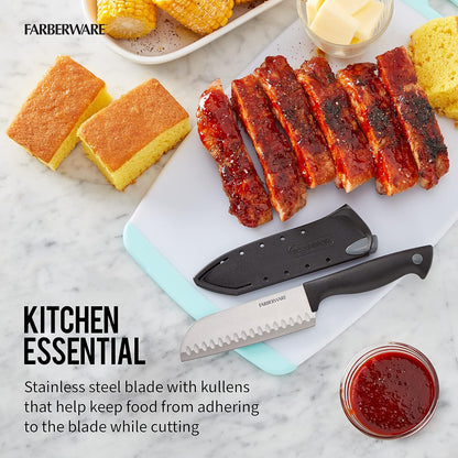 EdgeKeeper 6 Inch Chef Knife with Self-Sharpening Blade Cover, High-Carbon Stainless Steel Kitchen Knife for Slicing, Dicing, and Mincing