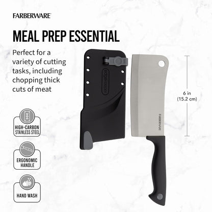 EdgeKeeper 6 Inch Chef Knife with Self-Sharpening Blade Cover, High-Carbon Stainless Steel Kitchen Knife for Slicing, Dicing, and Mincing