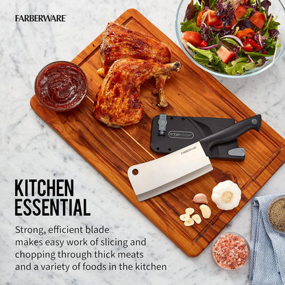 EdgeKeeper 6 Inch Chef Knife with Self-Sharpening Blade Cover, High-Carbon Stainless Steel Kitchen Knife for Slicing, Dicing, and Mincing