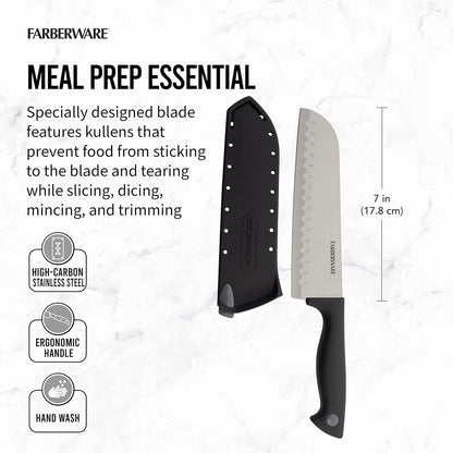 EdgeKeeper 6 Inch Chef Knife with Self-Sharpening Blade Cover, High-Carbon Stainless Steel Kitchen Knife for Slicing, Dicing, and Mincing