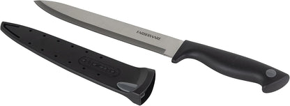 EdgeKeeper 6 Inch Chef Knife with Self-Sharpening Blade Cover, High-Carbon Stainless Steel Kitchen Knife for Slicing, Dicing, and Mincing