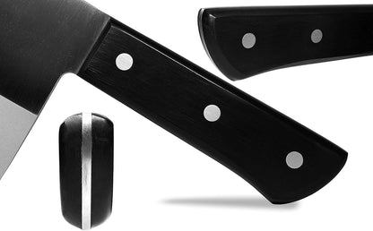 MASAMUNE Meat Vegetable Cleaver 7.1" Stainless Steel Butcher Knife | 180mm Professional Butcher Knife Seki Japan POM Handle, 7.1 inch (180mm)