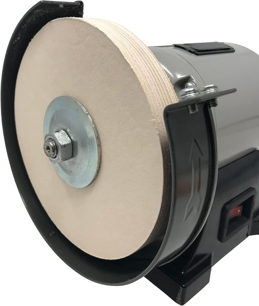 6" Leather Honing Wheel Fits 6 in. Bench Grinders and Polishers