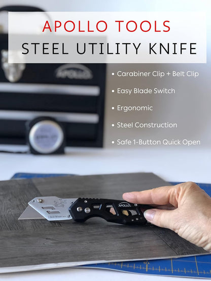 Foldable Utility Knife, Black DT5017