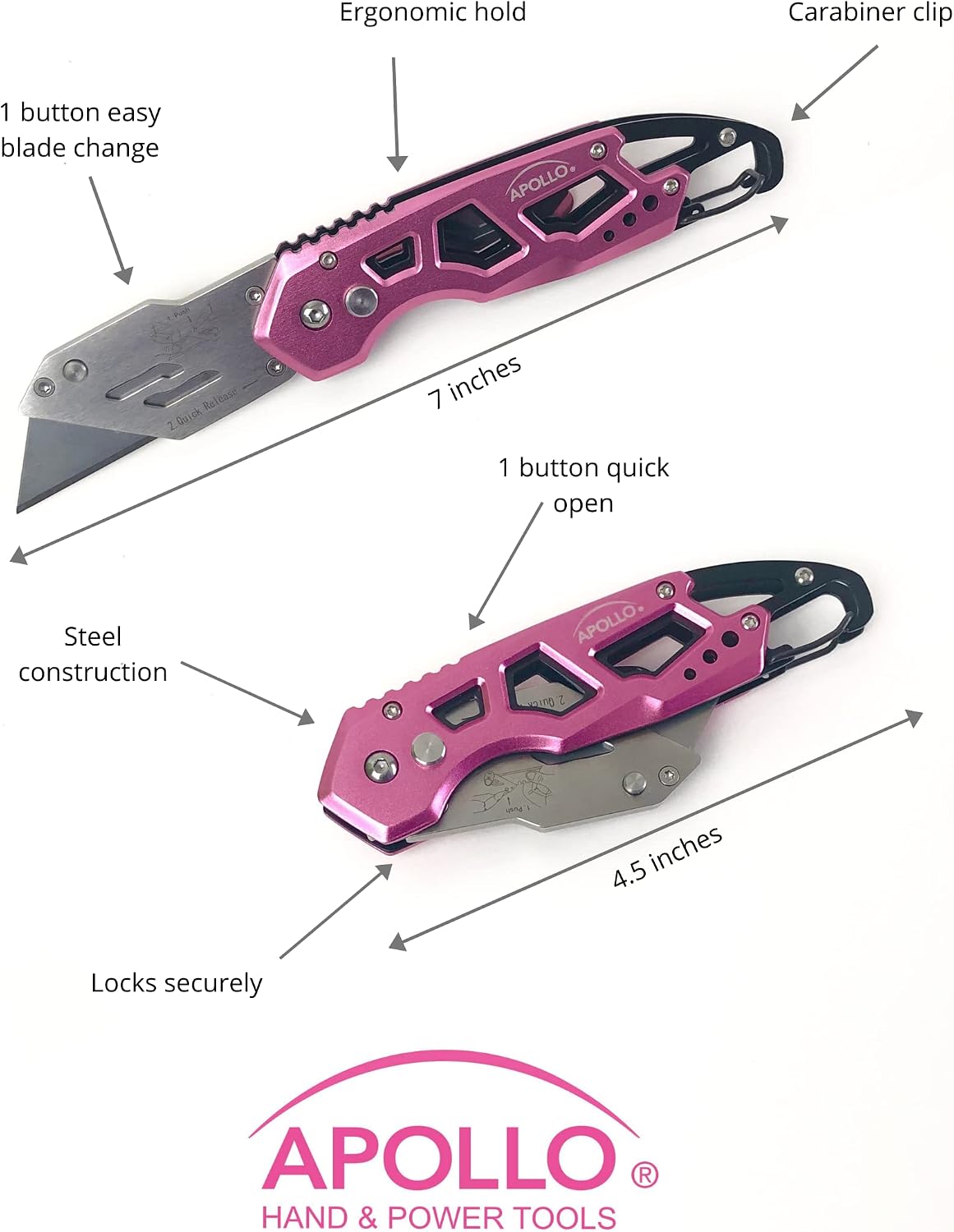 Foldable Utility Knife, Black DT5017
