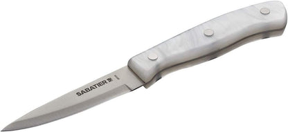 Triple Riveted Paring Knife, 3.5-Inch, High-Carbon Stainless Steel, Razor-Sharp Kitchen Knife to Cut Fruit, Vegetables and more, White